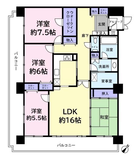 ライオンズマンション船橋薬園台　内装リフォーム済み中古マンション　4LDK【仲介】のイメージ