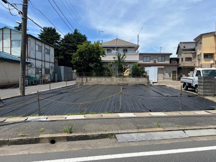船橋市金杉4丁目　建築条件無し売地　南西角地【仲介】イメージ