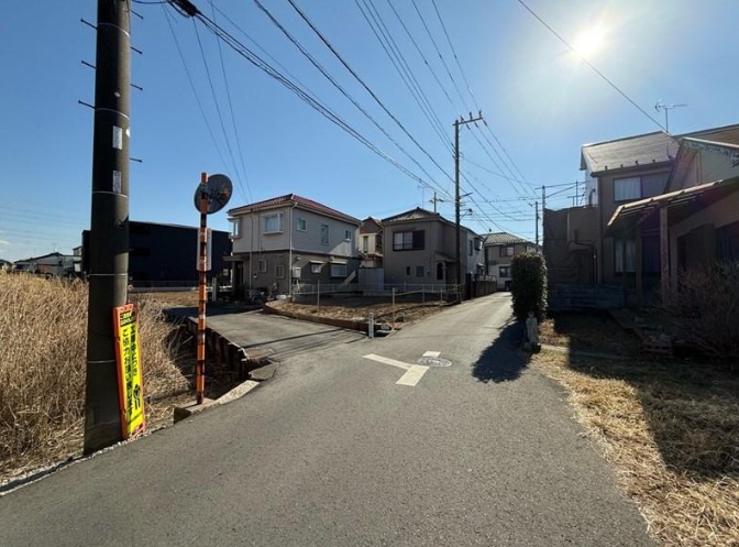 千葉市花見川区武石町2丁目　北西角地の売地　建築条件無し【仲介】のイメージ